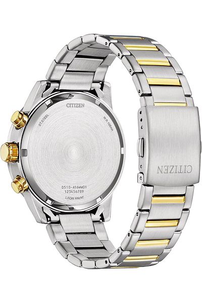 Citizen ساعة سيتيزن كرونوغراف كوارتز رجالية - AN3684-59L