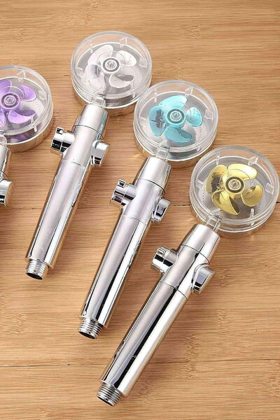 Genel Markalar Ayarlanabilir Turbo Duş Başlığı, 360 Döner, Su Tasarruflu, Sta...