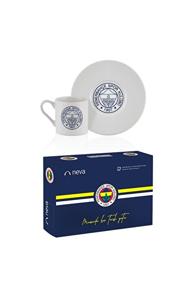 Neva Fenerbahçe Lisanslı Logo 2'li Kahve Fincan Takımı