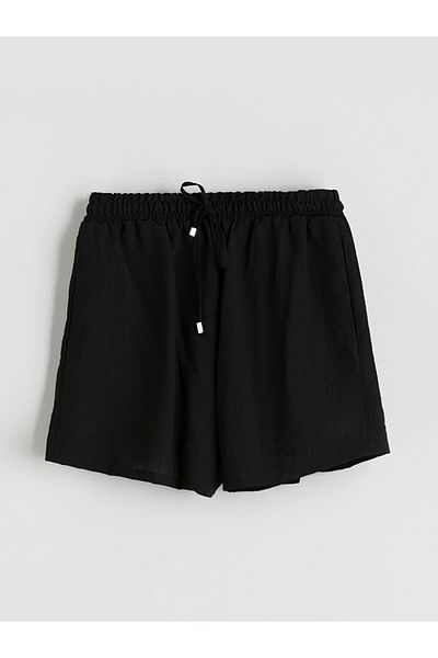 LC Waikiki Quality Parts from Celebi Store |   Textured Women's Shorts with Elastic Waist