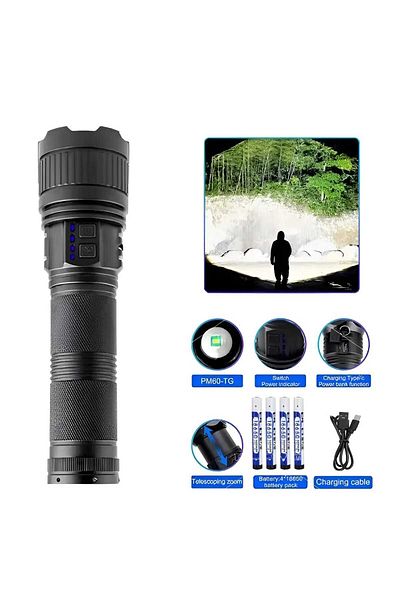 COBA Powerful Aluminum Alloy Flashlight for Long Distance Lighting Powerful lighting ideal for camping and emergencies