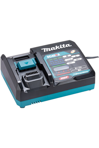Makita Rapid Charger 191E07-8, Li-Ion XGT, DC40RA for 40V Batteries (Black/Blue)