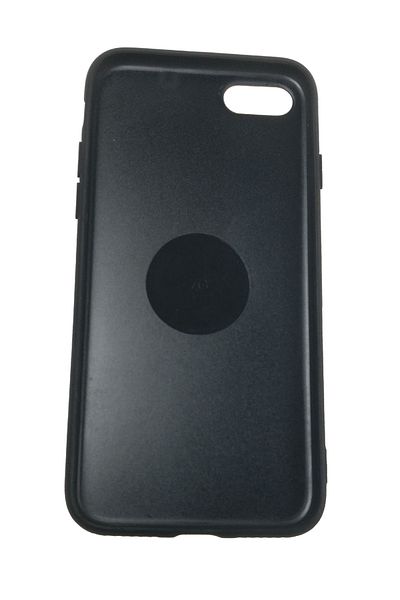 OEM Case compatible with IPhone 7, Bamboo embroidered on imitation leather, Black