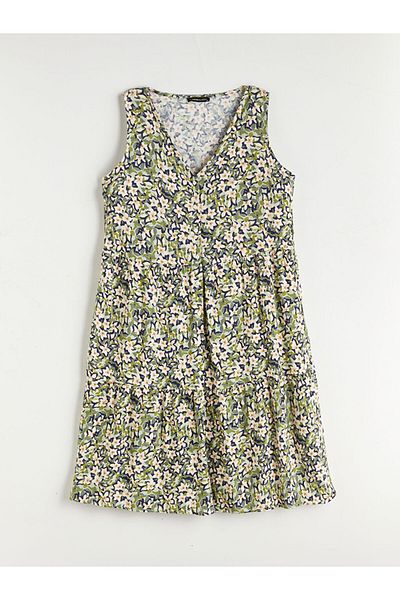 LC Waikiki Quality Parts from Celebi Store |   V Neck Floral A-Line Dress