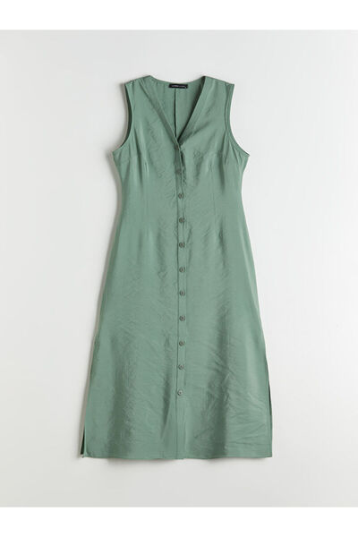 LC Waikiki Create Your Style from Uzg Store |   V Neck A-Line Modal Blend Dress