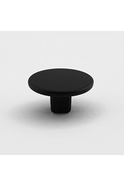 Badem10 Single Screw Flat Luxury Matte Black Button Metal Handle Drawer Furniture Kitchen Cabinet Cupboard Handle Knobs