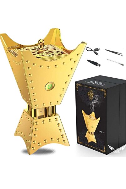 Generic مبخرة بخور كهربائية ذكية من بورتوني مع سماعة قرآن بلوتوث قابلة للشحن