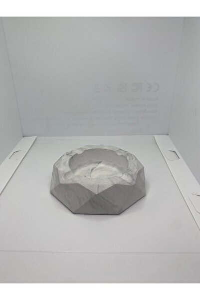 Phellos Handmade Marble Pattern Stone Powder Geometric Ashtray – Decorative & Stylish Design | Phellusco