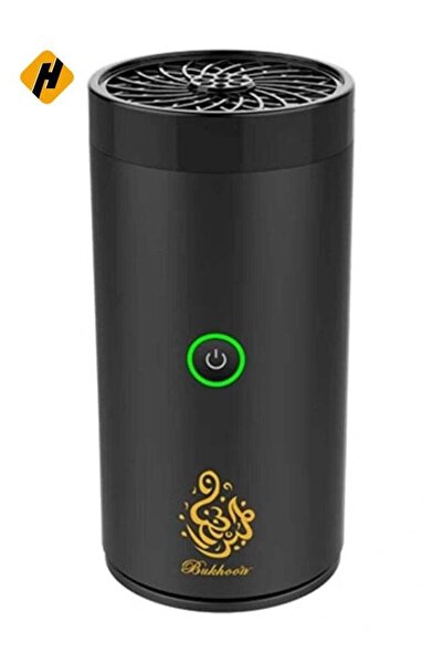 Generic مبخرة كهربائية من هوها لتزيين السيارة والمنزل، نوع (ج) قابلة لإعادة الشحن عبر يو إس بي (أسود)