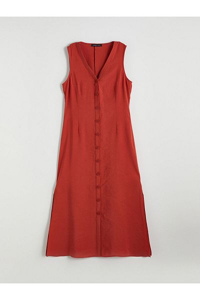 LC Waikiki Create Your Style from Uzg Store |   V Neck A-Line Modal Blend Dress