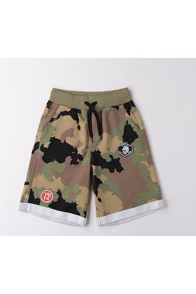Sarabanda Comfortable Boys' Shorts I DO with Camouflage Print, 170 CM