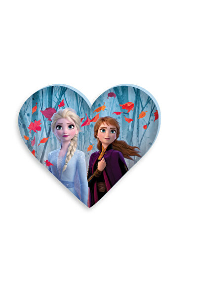 Frozen Disney Leaf shaped pillow, decorative pillow 35x30 cm Velour