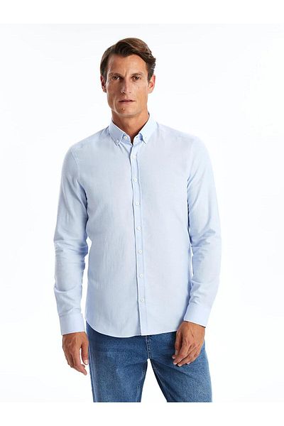 LC Waikiki Lcwaikiki Slim Fit Long Sleeve Oxford Men's Shirt (W5)