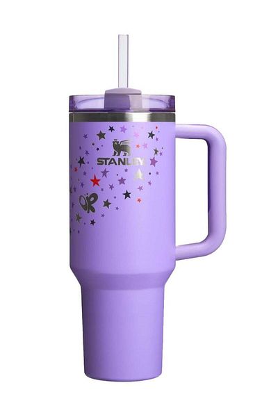 Generic Stanley Stanley Quencher H2.0 Tumbler with Handle and Straw 40 oz Flowstate 3 Position Lid Cup Hold
