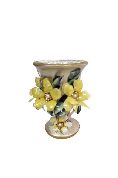 Generic ALJAWAHER Small Incense Burner with 3D Flower Decoration - Elegant dukhoon Accessory
