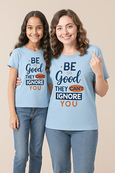 SVART WEAR Set de tricouri combinat pentru mamă și fiică % bumbac 100% T tricou Twin (PRET PENTRU UNUL)