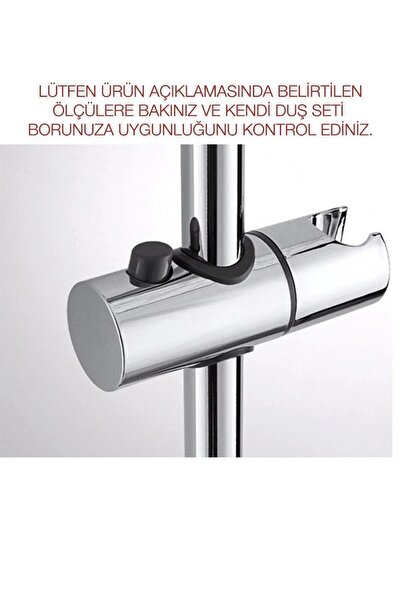 SUVİA Sürgülü Duş Mafsalı Ayarlanabilir 22mm Banyo Duş Aparatı