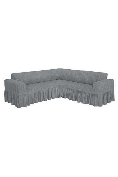 Generic Fabienne Six Seater Stretchable Sofa Cover Set Grey 5.8meter