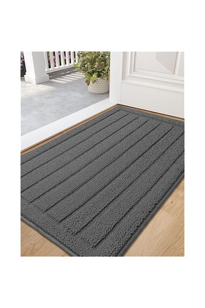 Generic Color&Geometry Door Mat Indoor Entrance with Non Slip TPR Backing Dirt Trapper, 50x90cm, Low-Profil