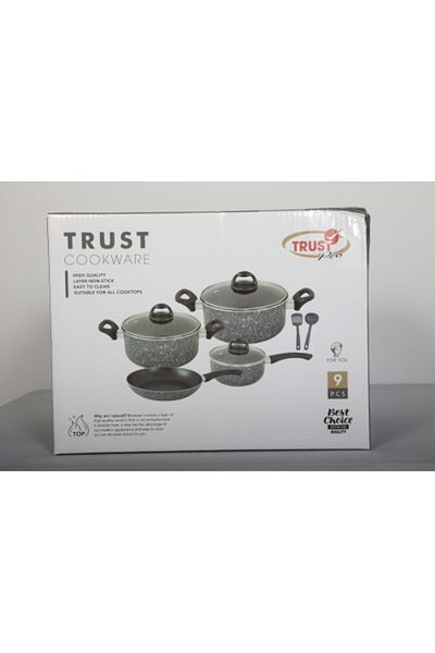 Trust Pro Aluminum Cooking Set - 9 Pieces