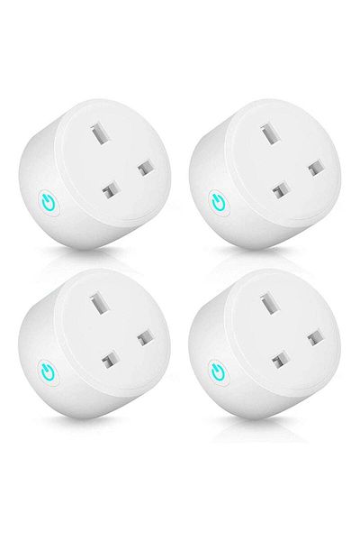 Generic HAANDY 4 Pieces Smart WiFi Plug Pack with 16A Smart Outlet Plug Socket Compatible with Alexa and Goo