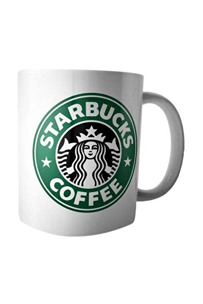 Generic Starbucks Printed Mug White/Green Standard