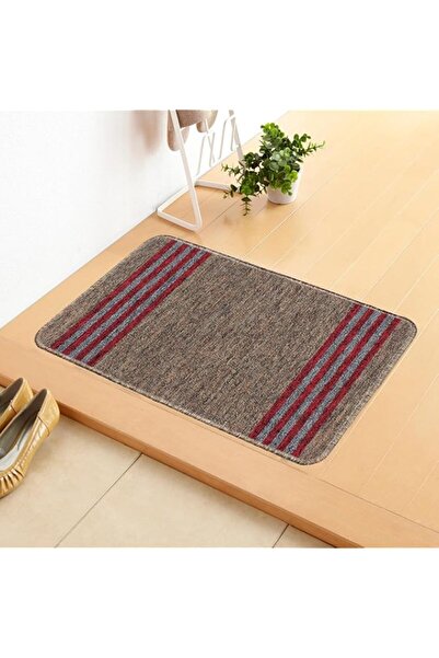 Generic BEDSPUN Anti Slip Floor Door Mat in Home Kitchen Office Entrance Mats (38x58 cm), Brown,Nylon