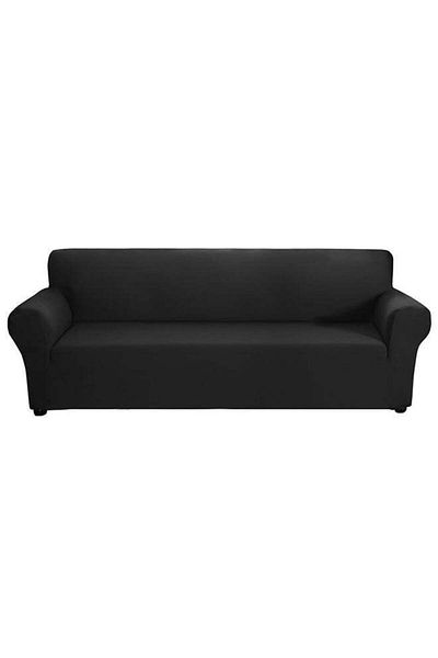 Generic PEI AN Anti-Slip 4 Seater Sofa Cover Black 30X6X25cm