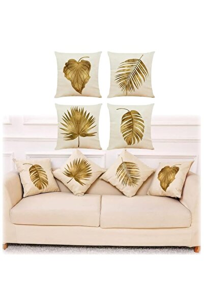 Generic أغطية وسائد أزوني - ٤ قطع من أغطية الوسائد المزخرفة، مقاس ١٨×١٨ بوصة....