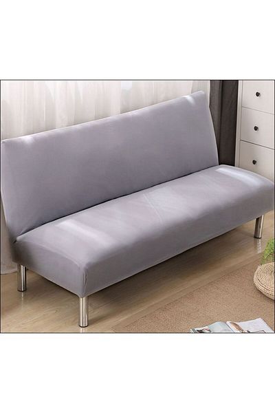 Generic Simple And Decorative Armless Sofa Slipcover Grey One Size