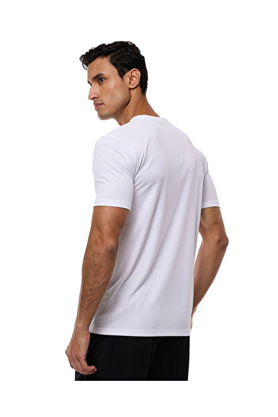 R&B Typography Print Active T-Shirt with Crew Neck and Short Sleeves