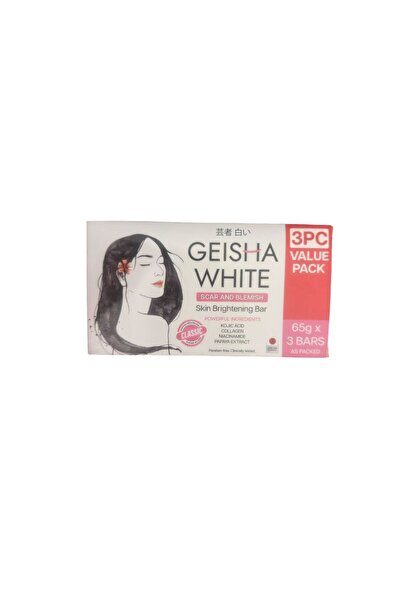 Geisha white classic 65g x 3 bars