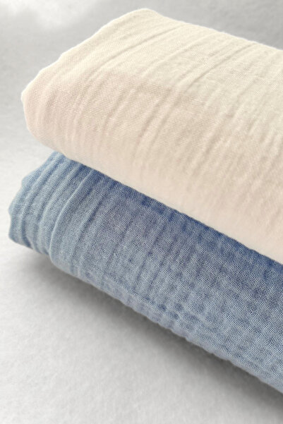 Mom Cherie بطانية أطفال منسوجة من قطن عضوي 100% بطبقة مزدوجة من الموسلين مقاس...