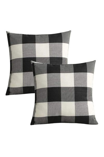 Generic غطاء وسادة سونغتيك بنقشة الجاموس، قطعتان، مقاس 18×18 بوصة، منقوش بالل...