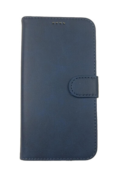 OEM Husă compatibilă cu iPhone 11 Pro, 5.8, albastră, tip toc, imitație de piele