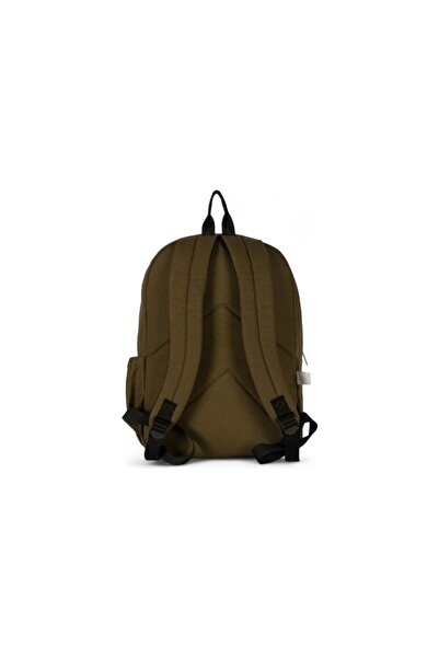 Sisley Original Daily and School Backpack Green/Khaki
