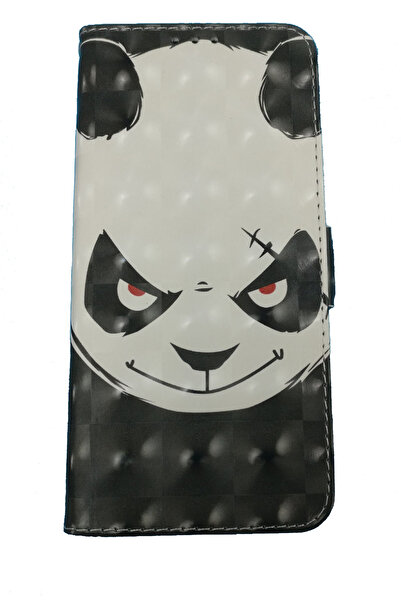 OEM Husă compatibilă cu Samsung Galaxy A7 2018, tip holster, imitație de piele, model Panda