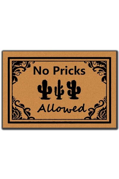 Generic Accssoey No Doormat, Allowed Entrance Non-Slip Outdoor/Indoor Rubber Door Mats for Front Door Garde