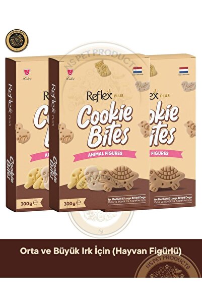 Reflex Cookie Bites Animal Figures 3X300gr Köpek Ödül Maması 3lü Paket