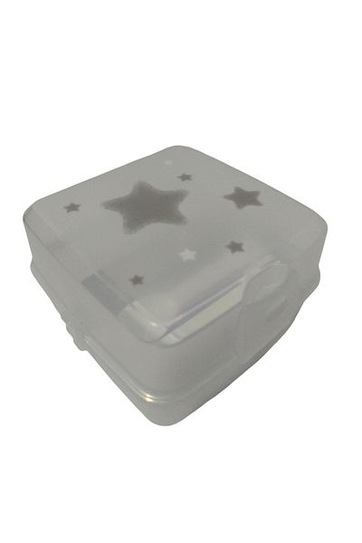 NOVAAVM 2 Tier Lunch Box 4 Compartments Fork and Spoon Patterned