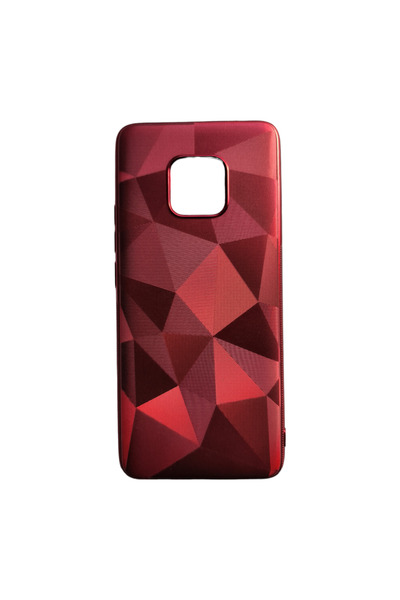 OEM Husă compatibilă cu Huawei Mate 20 Pro, cu textură 3D de diamant, roșie