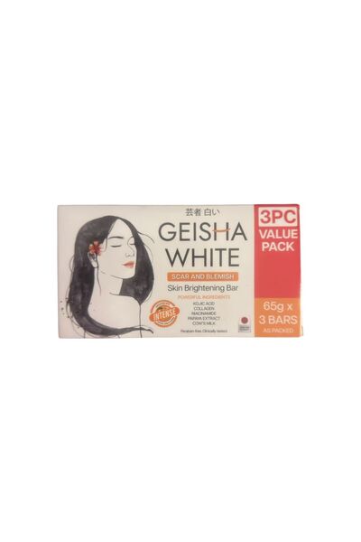 Geisha أبيض مكثف 65 جرام × 3 قطع