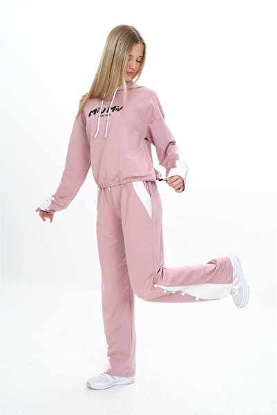 Dalikda Κοριτσίστικο 100% βαμβακερό κουκούλα με λεπτομέρεια στο κάτω μέρος και το επάνω μέρος της φόρμας-179