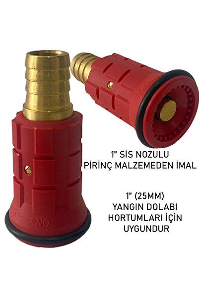 ünalgrup 1" Sis Nozul- Yangın Dolap Lansı Pirinç Malzeme-1.Kalite