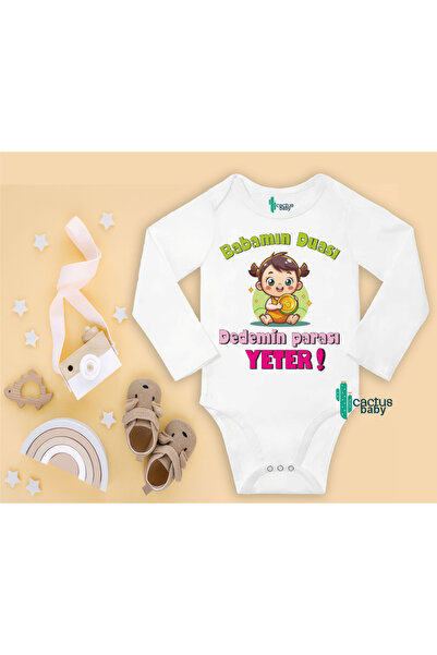 CACTUS COLLECTION Dad and Grandpa Written Baby Bodysuit 100% Cotton Baby Girl