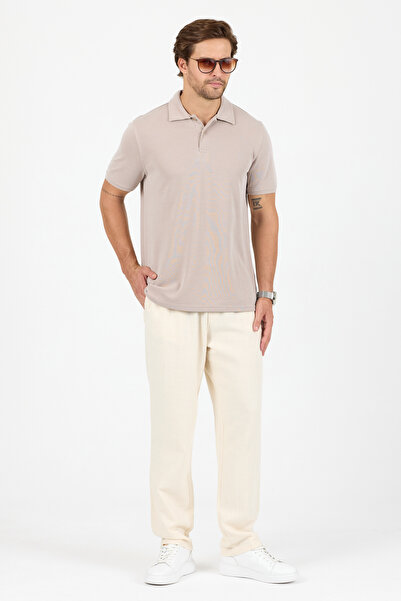 Mesfeno Modal Fabric Polo Neck Regular T-Shirt