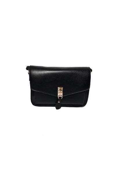 L-line fashion Women's bag, black, 23x15x8 cm