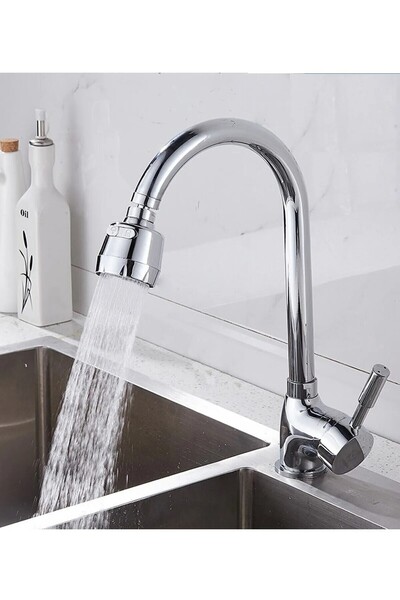 SUVİA صنبور مطبخ كروم ثلاثي الوظائف مع رأس متحرك وصنبور حوض المطبخ موفر للمياه