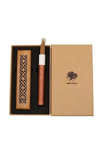 Generic BAKHOOR AL BOSIDIN Luxury Incense Burner Gift Set Brown 10.5cm