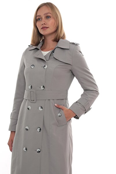 Wazze Kemeri Dikiş Detaylı Su İtici Trençkot